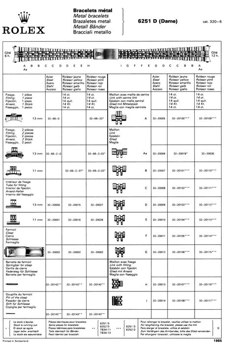 tudor clasp codes|rolex bracelet codes.